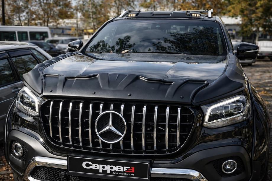 Mercedes X class 2017–2020 Motora pārsega uzliku komplekts DRAGON (3 gab.) Foto 1