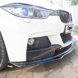 EuroCap priekšējā bampera lūpa (melna, M-Performance) BMW 3. sērija F30/F31 2012–2019 foto 2