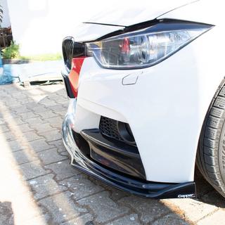 EuroCap priekšējā bampera lūpa (melna, M-Performance) BMW 3. sērija F30/F31 2012–2019 foto 3