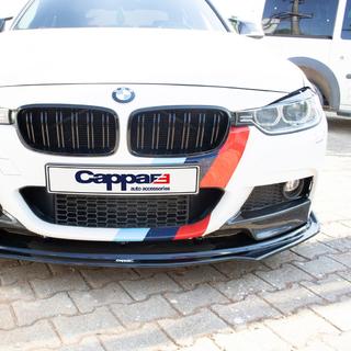EuroCap priekšējā bampera lūpa (melna, M-Performance) BMW 3. sērija F30/F31 2012–2019 foto 4