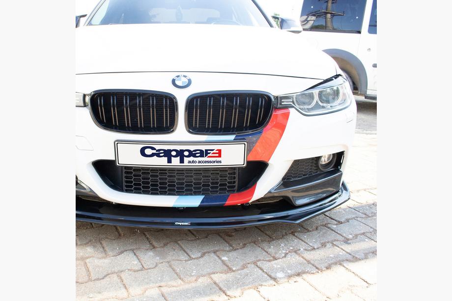 BMW 3. sērija F30/F31 2012–2019 EuroCap priekšējā bampera lūpa (melna, M-Performance) Foto 4