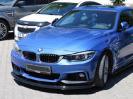 BMW 4 sērija F32/F33/F36 2012–2020 Priekšējā bampera lūpa M-Sport (melna) foto 1