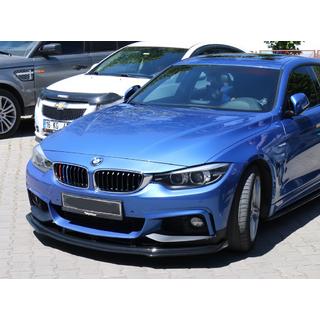 Priekšējā bampera lūpa M-Sport (melna) BMW 4 sērija F32/F33/F36 2012–2020 foto 1
