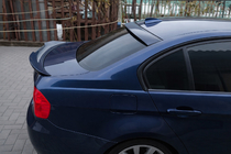 BMW 3. sērija E90/E91 2005–2011 EuroCap spoileris (ABS, spīdīgi melns) foto 1