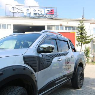 Durvju augšējās līstes (6 gab., ABS) Nissan Navara/NP300 2016– foto 4