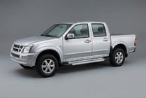 Isuzu D-Max 2002–2011 Sānu sliekšņi Vision New Grey (2007-2012, 2 gab., alumīnijs) foto 1