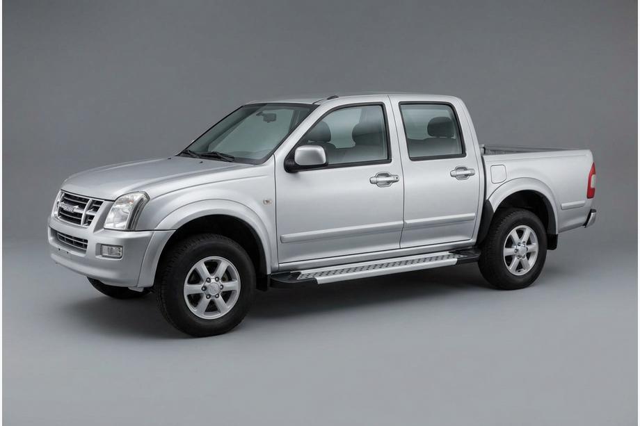 Isuzu D-Max 2002–2011 Sānu sliekšņi Vision New Grey (2007-2012, 2 gab., alumīnijs) Image