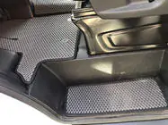 Ford Transit 2014– Sliekšņu paklājiņi (3 gab., EVA, melni) foto 3