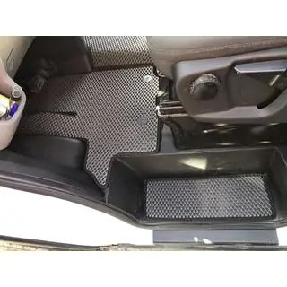 Sliekšņu paklājiņi (3 gab., EVA, melni) Ford Transit 2014– foto 2