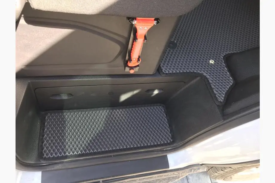 Ford Transit 2014– Sliekšņu paklājiņi (3 gab., EVA, melni) Image