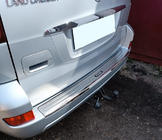 Toyota Land Cruiser Prado 120 2002–2009 Hromēta aizmugurējā bampera uzlika foto 1