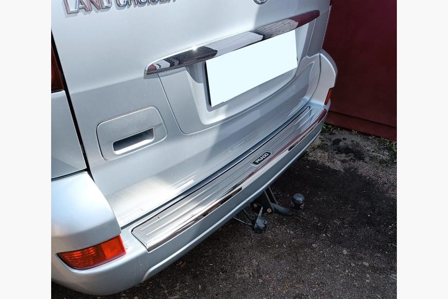 Toyota Land Cruiser Prado 120 2002–2009 Hromēta aizmugurējā bampera uzlika Image