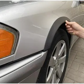 Arku uzlikas (4 gab., melnas, ABS plastmasa)