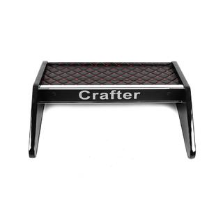 Paneļa plaukts (melns ar sarkanu šuvumu) Volkswagen Crafter 2006–2016 foto 3