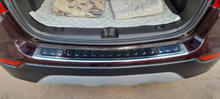Opel Mokka 2012–2021 Aizmugurējā bufera uzlika V-1 Carmos (nerūsējošais tērauds) foto 2