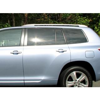 Pelēki OEM jumta reliņi (alumīnijs) Toyota Highlander 2008–2013 foto 1