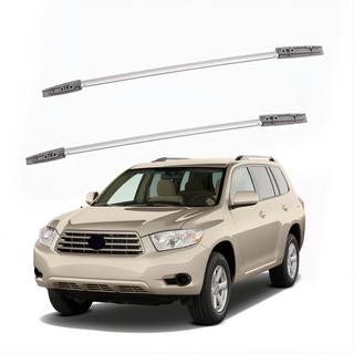 Pelēki OEM jumta reliņi (alumīnijs) Toyota Highlander 2008–2013 foto 2