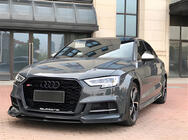 Audi A3 2020– Priekšējā bampera lūpa (melna) foto 1