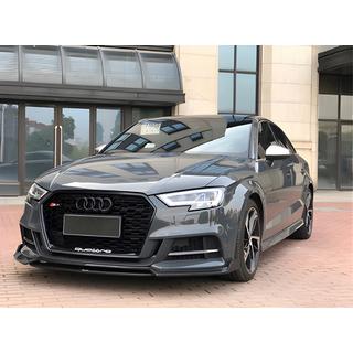 Priekšējā bampera lūpa (melna) Audi A3 2020– foto 1