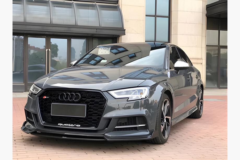 Audi A3 2020– Priekšējā bampera lūpa (melna) Image