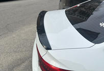Audi A4 B9 2015–2024 LIP spoileris (1234 Upgrade, melns) foto 3