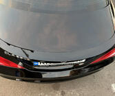 Mercedes CLA C117 2013–2019 LIP spoileris (1234 Upgrade, melns) foto 6