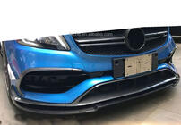 Mercedes A-class W176 2012–2018 Priekšējā bampera lipspoilers (AMG-Line / A45 AMG HB 2016-2018, melns) foto 3
