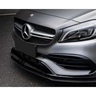 Priekšējā bampera lipspoilers (AMG-Line / A45 AMG HB 2016-2018, melns) Mercedes A-сlass W176 2012–2018 foto 2
