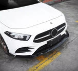 Mercedes A-class W177 2018– Priekšējais lūpas spoileris (AMG-Line 2018-2021, melns) foto 2