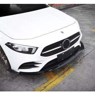 Priekšējais lūpas spoileris (AMG-Line 2018-2021, melns) Mercedes A-class W177 2018– foto 2