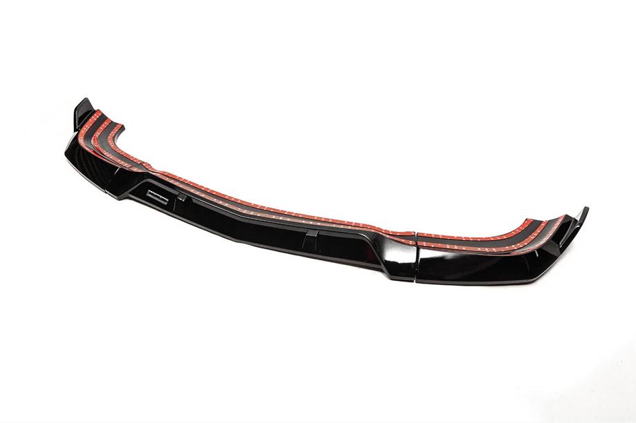 Mercedes C klase W204 2007–2015 Priekšējā bampera lūpa 1234 Upgrade (2011-2014) (melna) Foto 2