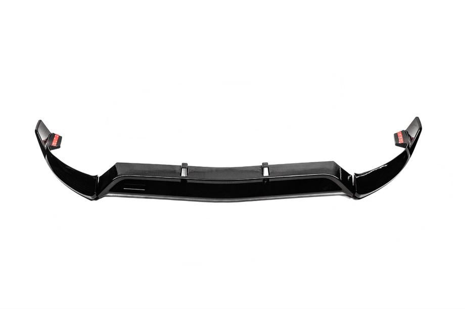 Mercedes C-class W205 2014–2021 Priekšējā bampera lūpa V2 1234 Upgrade (melna, 2014-2018) Foto 3