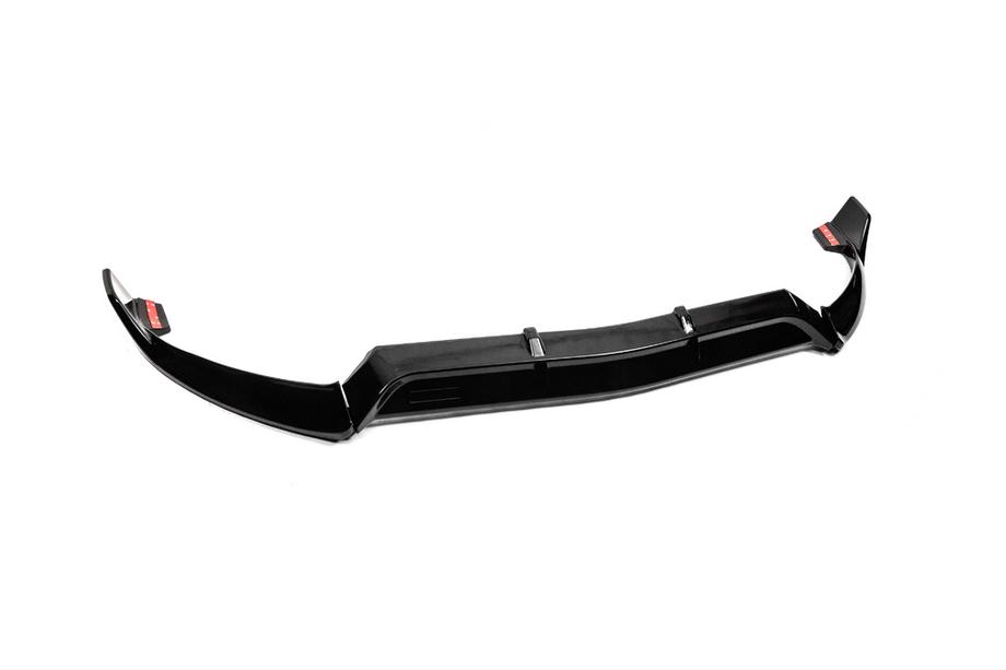Mercedes C-class W205 2014–2021 Priekšējā bampera lūpa V2 1234 Upgrade (melna, 2014-2018) Foto 4