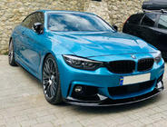 BMW 4 sērija F32/F33/F36 2012–2020 Priekšējā bufera lūpas spoileris 1234 Upgrade (melns) foto 2