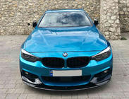 BMW 4 sērija F32/F33/F36 2012–2020 Priekšējā bufera lūpas spoileris 1234 Upgrade (melns) foto 1