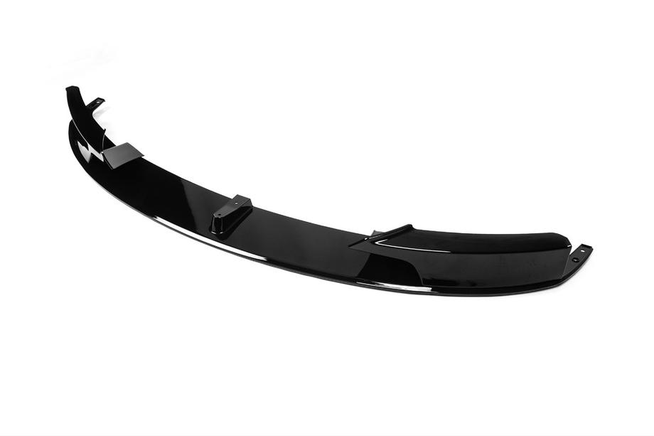 BMW 3. sērija F30/F31 2012–2019 Priekšējā bufera lūpas spoileris 1234 Upgrade (melns) Foto 1