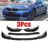 BMW 3. sērija G20/G21 2018– Priekšējā bufera lūpas spoileris 1234 Upgrade (melns) foto 1