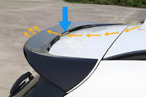BMW X1 F48 2015–2022 LIP spoileris (1234 Upgrade, melns) foto 8