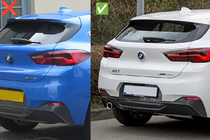 BMW X2 F39 2018–2023 LIP spoileris (1234 Upgrade, melns) foto 8
