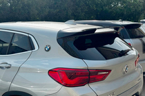 BMW X2 F39 2018–2023 LIP spoileris (1234 Upgrade, melns) foto 2