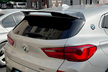 BMW X2 F39 2018–2023 LIP spoileris (1234 Upgrade, melns) foto 9