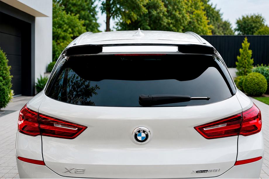 BMW X2 F39 2018–2023 LIP spoileris (1234 Upgrade, melns) Image