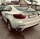 BMW X6 E71 2008–2014 LIP spoileris (1234 Upgrade, melns) foto 2