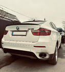 BMW X6 E71 2008–2014 LIP spoileris (1234 Upgrade, melns) foto 1