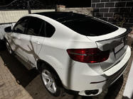 BMW X6 E71 2008–2014 LIP spoileris (1234 Upgrade, melns) foto 5