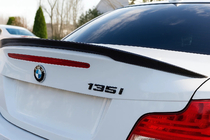 BMW 1. sērija E81/E82/E87/E88 2004–2011 Lip spoileris (E82, melns) foto 1