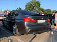 BMW 3. sērija F30/F31 2012–2019 LIP V1 spoilers (1234 Upgrade, melns) foto 1