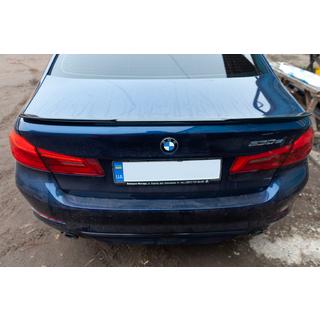Spoileris M-Performance V1 (1234 Upgrade, melns) BMW 5. sērija G30/G31 2017–2023 foto 3