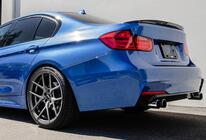 BMW 3. sērija F30/F31 2012–2019 Lip spoilers LIP V2 (1234 Upgrade, melns) foto 2