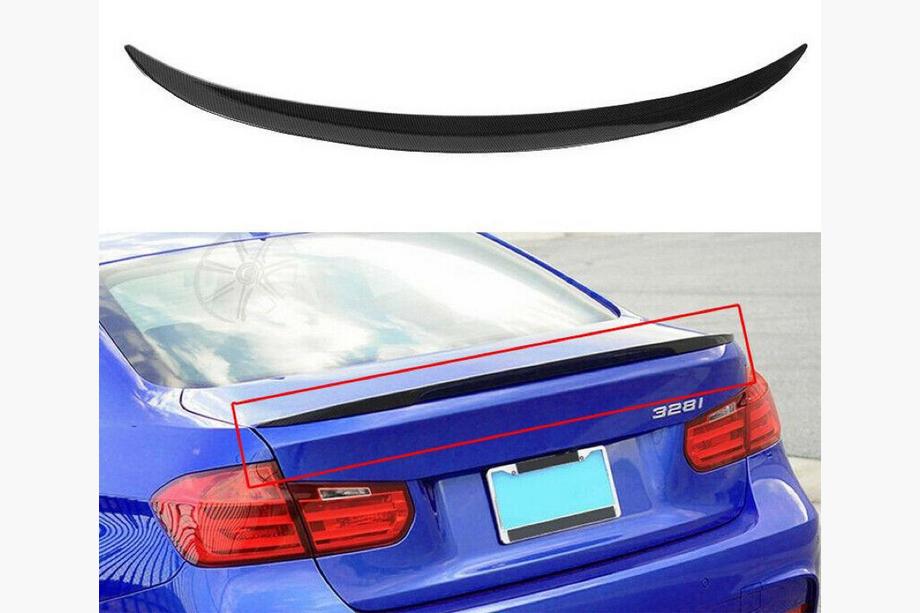 BMW 3. sērija F30/F31 2012–2019 Lip spoilers LIP V2 (1234 Upgrade, melns) Image